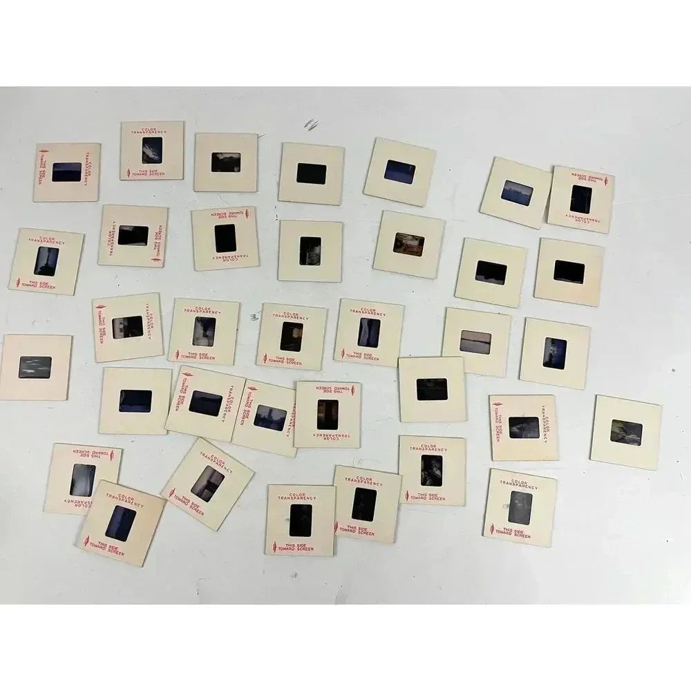 Lot of‎ 35 VTG 35mm Film Slides Vacation Family Lake Boat River Photos Variety